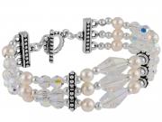 Bracelet with Pearls & Crystals