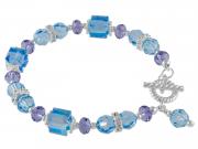 Aqua and Tanzanite Bracelet