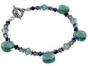 Aqua Champagne Briolette Bracelet