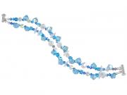 Aquamarine Crystal AB Bracelet