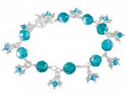 Blue Zircon Link Bracelet