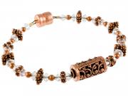 Copper & Crystal Bracelet