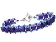 Purple Velvet Cube Bracelet