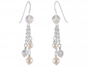 Earrings with Pearls & Crystals