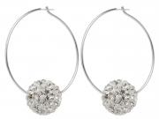 Bling Ball Hoop Earrings