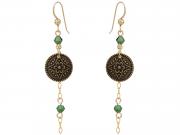 Byzantine Green Earrings