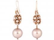 Netted Pearl Earrings