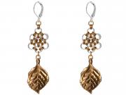 Chain Maille Flower Earrings