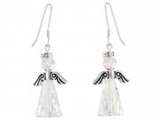 Crystal Angel Earrings