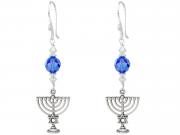 Menorah Earrings