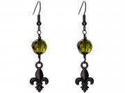 Midnight Olivine Earrings