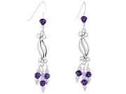 Purple Velvet Dangles