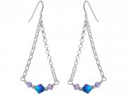 Purple & Violet Dangle Earrings