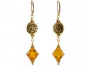 Topaz Scroll Earrings