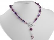 Amethyst Front Closing Necklace