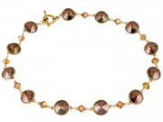 Crystal Copper Rivoli Necklace