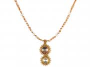 Crystal Copper Rivoli Necklace