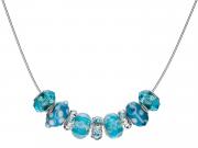 Aqua Pandora Style Necklace